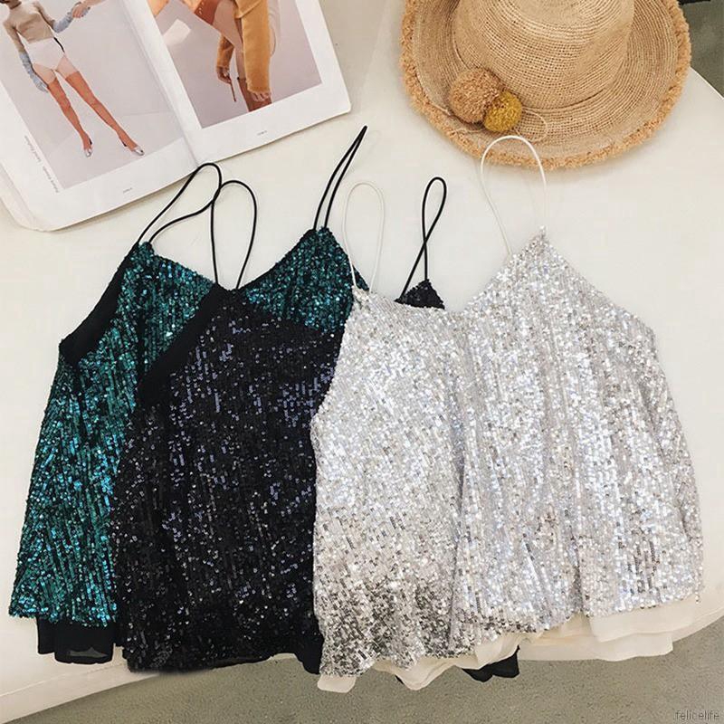 Áo dây nữ không tay cổ chữ V thời trang quyến rũ