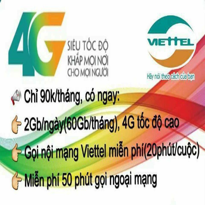 Sim V90 Viettel 10 số không bị khóa zone (Zone toàn quốc) mua về dùng luôn