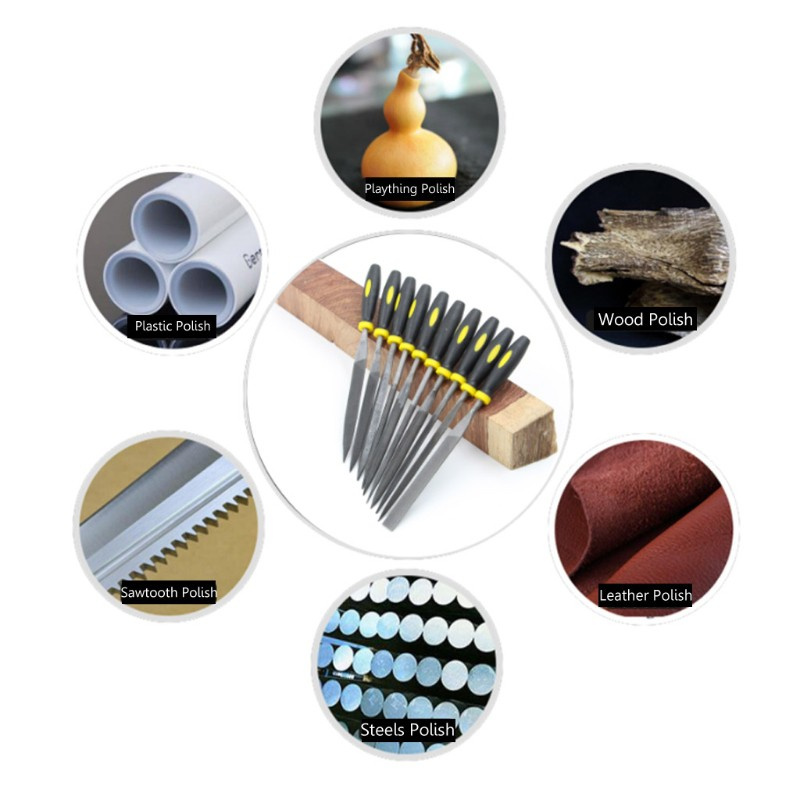 Set 10 Đầu Mài Chạm Khắc Gỗ 3 Kích Cỡ