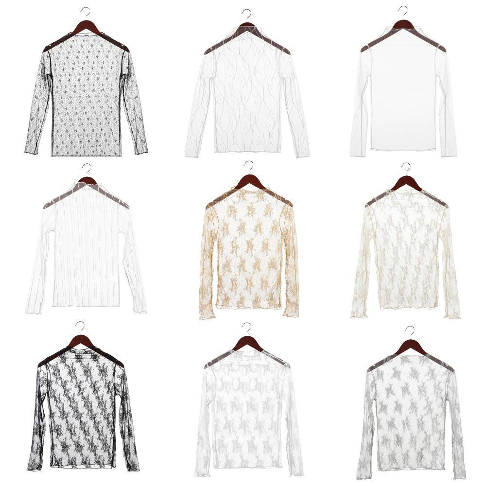 Áo Lưới Không Đường May Thời Trang Quyến Rũ Cho Nữ