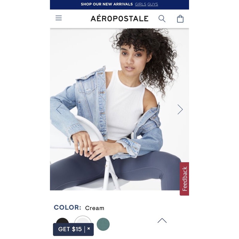 Áo croptop ba lỗ AERO xuất xịn