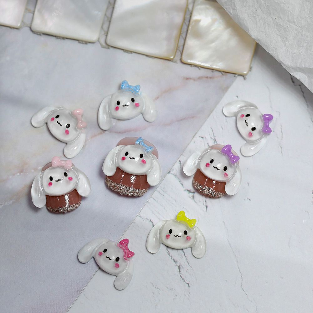 Phụ Kiện Trang Trí Móng Tay Hình Cún Con Dễ Thương