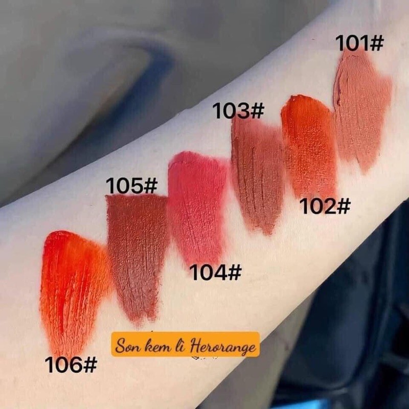 Son Kem Lì Colordiary hãng HERORANGE  Mềm Mịn Như Nhung Bền Màu Với Thiết Kế Ống Vuông Nắp Trong Sang Trọng | BigBuy360 - bigbuy360.vn