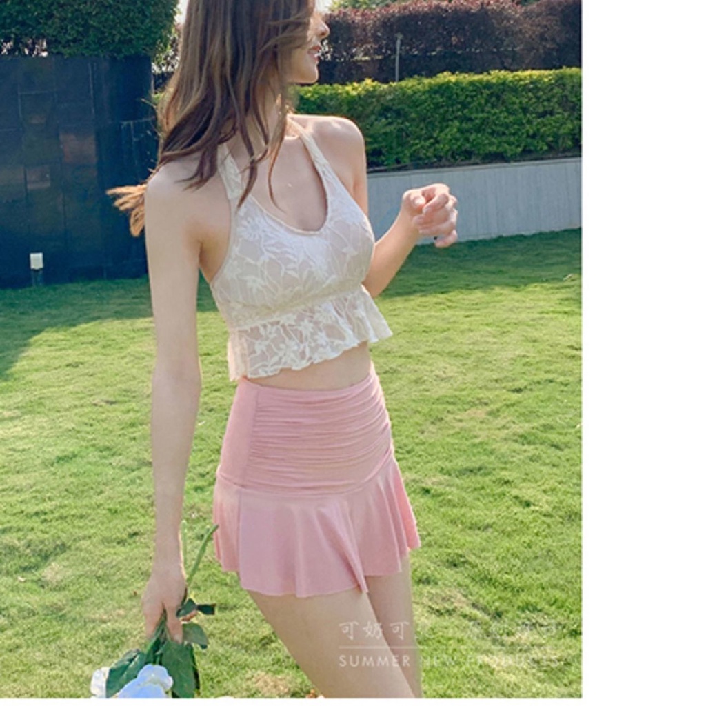 Một mảnh áo tắm phụ nữ ngực với nếp gấp Nhật Bản và Hàn Quốc phong cách cho phụ nữ