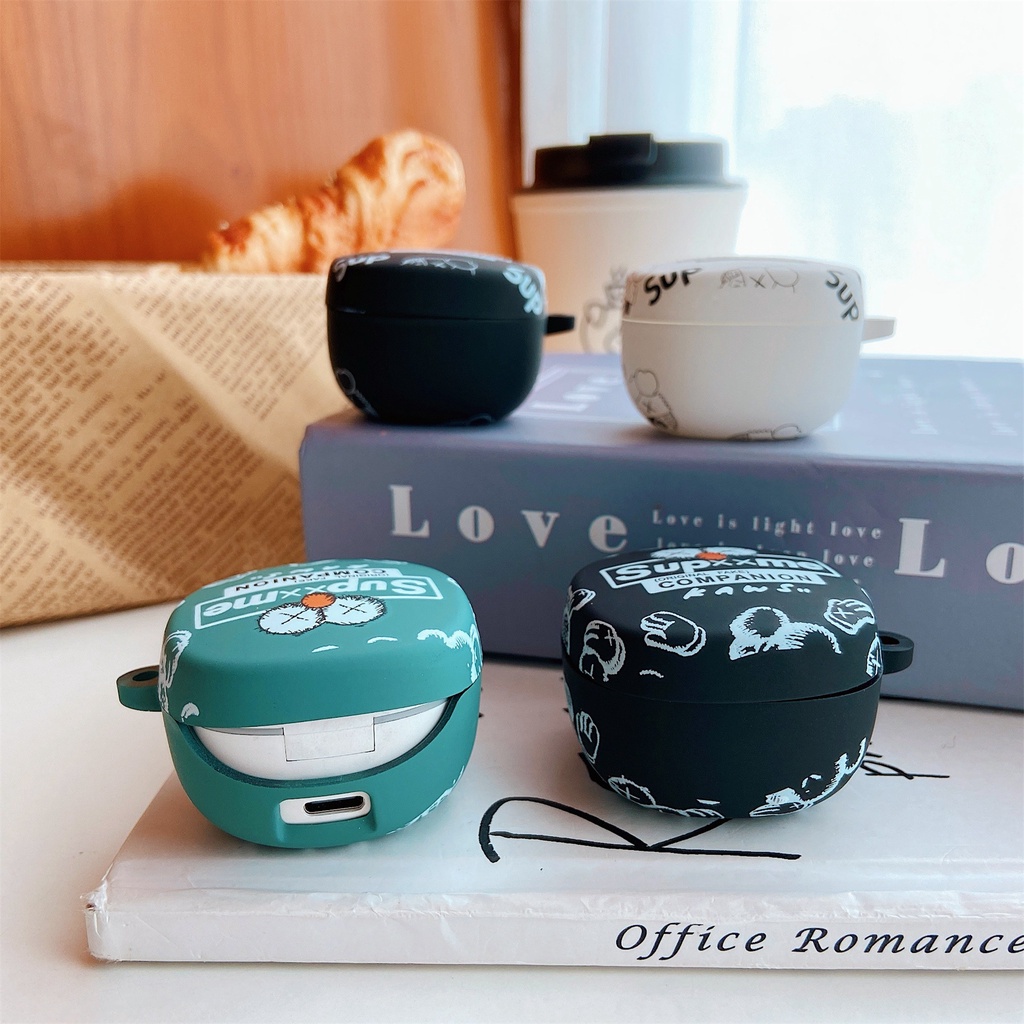 Vỏ Bảo Vệ Hộp Sạc Tai nghe không dây Bằng PC Họa Tiết Hoạt Hình Baseus Bowie WM02