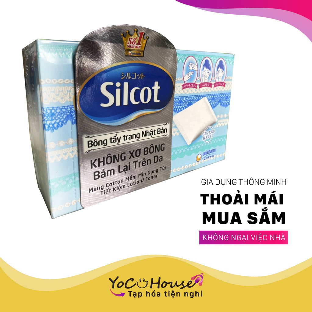 Hộp 82 miếng bông tẩy trang cao cấp NHẬT BẢN SILCOT - YenjHouse