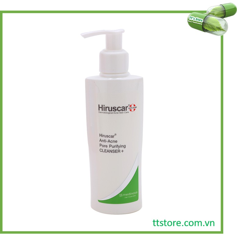 Sữa rửa mặt ngừa mụn HIRUSCAR Anti-Acne Cleanser+ [Chai 100ml] [Hirusca]