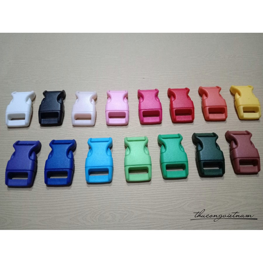 Khóa paracord nhựa cong 2cm