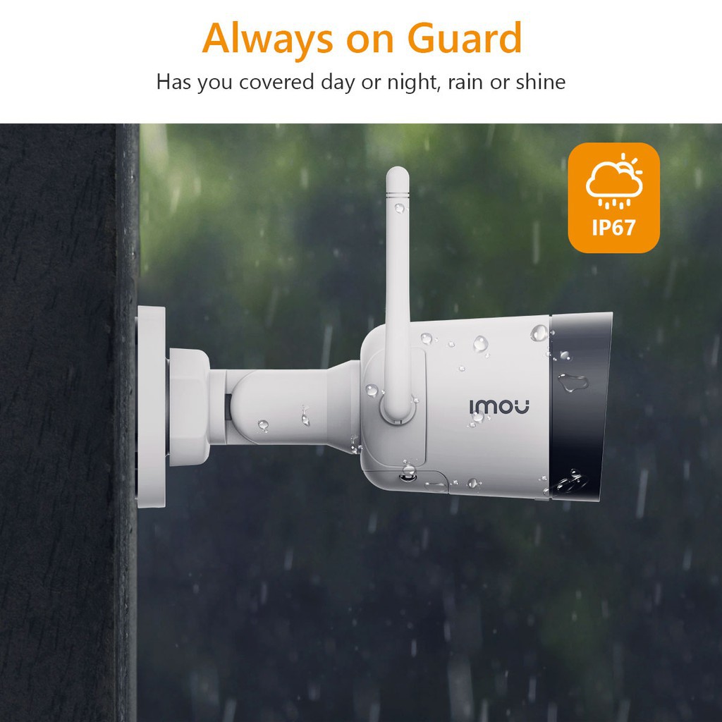 IMOU IP WIFI 30M security camera night vision warning sensor with high-end IP67 anti-weather microphone