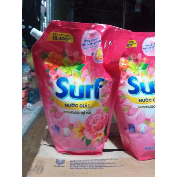 Nước giặt Surf túi 3,5 kg hương hoa thiên nhiên dịu nhẹ