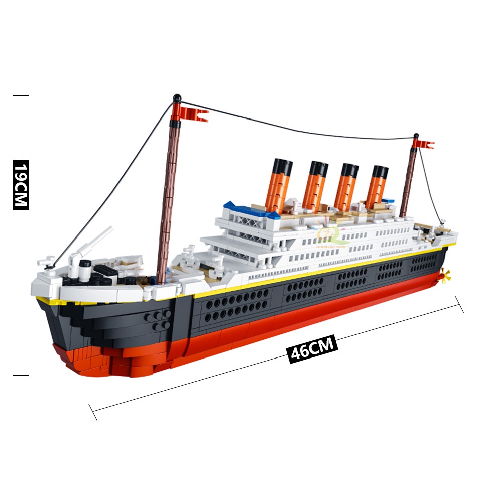 1288CÁI  Đồ chơi lắp ráp Titanic mô hình tàu bộ đồ chơi lắp ráp