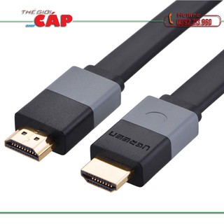 Cáp hdmi 1.4 dẹt ethernet 3d 4k 3m ugreen 30111