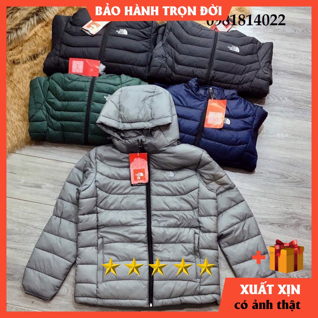 Áo khoác phao nam THE NORTH FACE HÀNG XUẤT DƯáo ấm - jacket chần bông