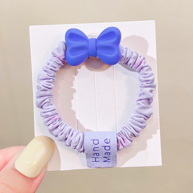 Dây Buộc Tóc Cao Su Co Giãn Loại Lớn Họa Tiết Hoa Xinh Xắn Thời Trang Cho Nữ F901