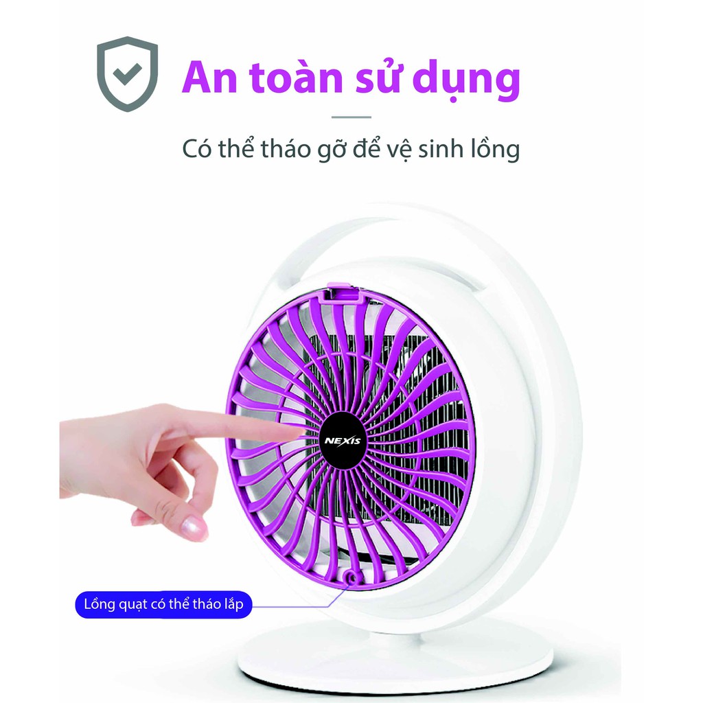 Đèn bắt muỗi diệt côn trùng thông minh UV LED Nexis