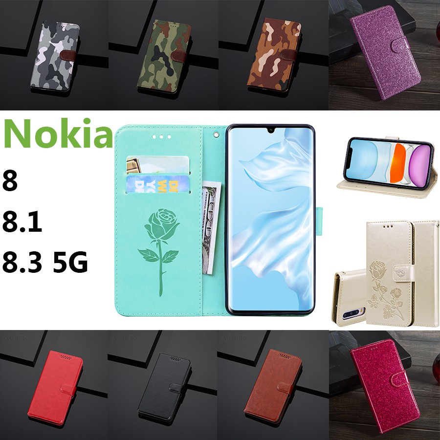 Bao da điện thoại kiểu ví chống rơi cho Nokia 8 / 8.1 / 8.3 5G