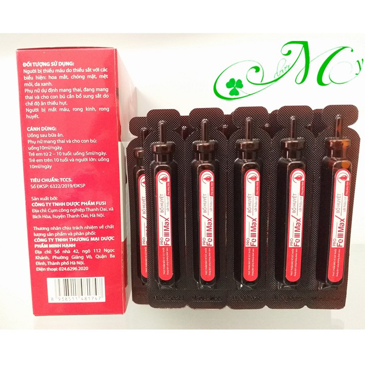 Pro Fe III Max - Dung dịch uống bổ sung sắt và acid folic cho bà bầu, ngăn ngừa thiếu máu
