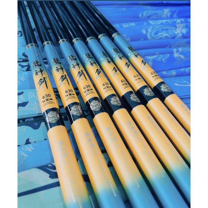 Cần câu tay Thanh Long Kiếm Thần 5H tải cá 10kg tặng ngọn