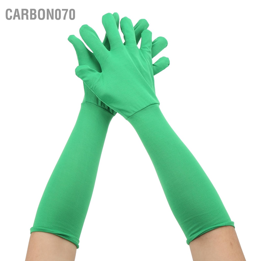 Carbon070 2 cái Găng tay màn hình xanh lá cây Chromakey đa năng hiệu ứng tàng Nền dùng để chụp ảnh Ảnh Video Phim Hậu sản xuất
