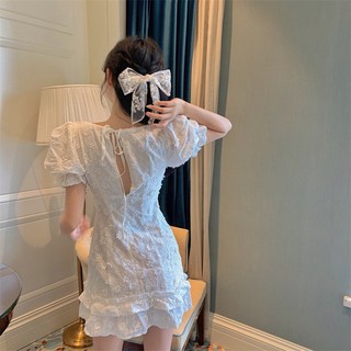 Đầm Trắng Hoa Chiez Dress