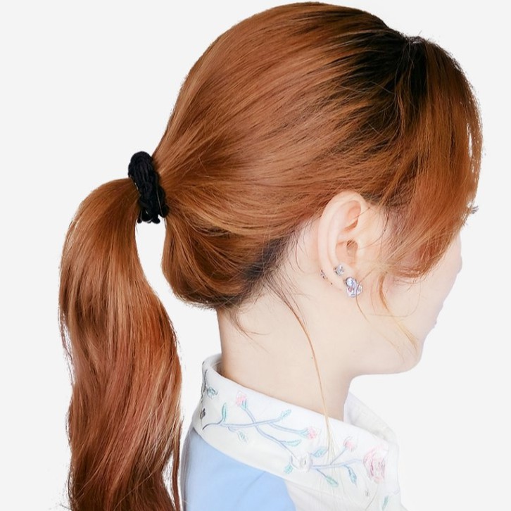 Hộp thun cột tóc 12 kiểu dáng khác nhau xinh xắn dễ thương style Hàn Quốc