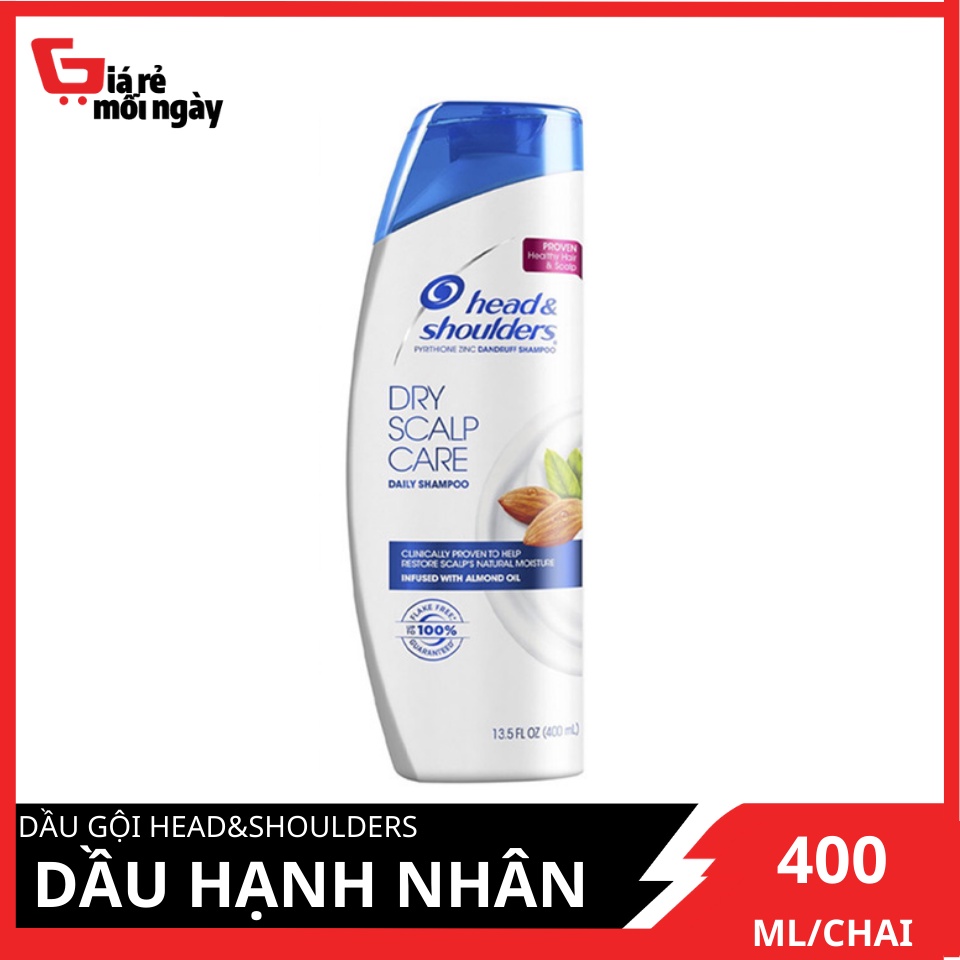 Dầu gội Head&amp;Shoulders Dầu Hạnh Nhân Chăm Sóc Da Đầu Khô 400ml