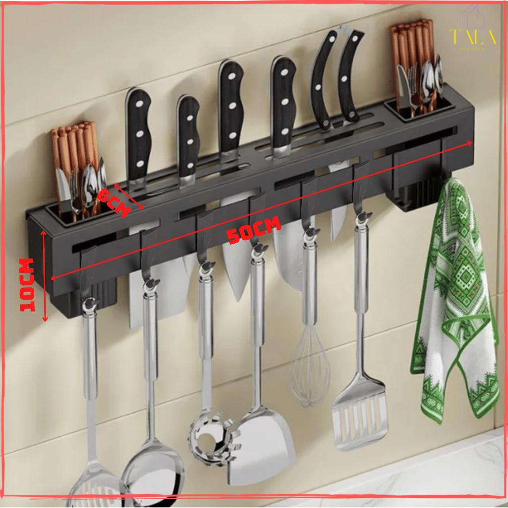 Giá Treo Đồ Nhà Bếp, Giá Cài Dao, Kéo, Đồ Dùng Nhà Bếp Đa Năng Bằng Thép Không Gỉ, Tiện Lợi, Tiết Kiệm Không Gian