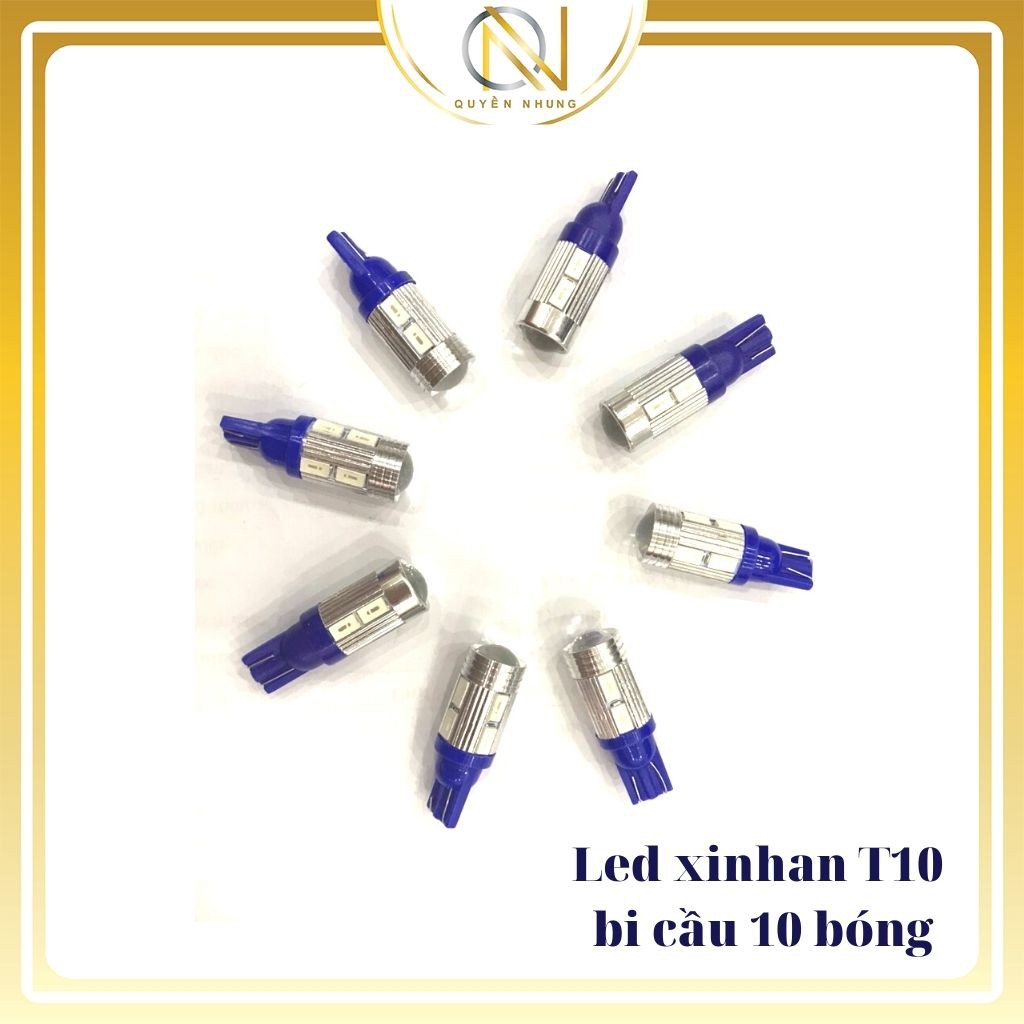 Bóng LED T10 Đèn Xi Nhan Bi Cầu ,Đèn Demi Xe Máy ôTô _ Giá 1 Bóng