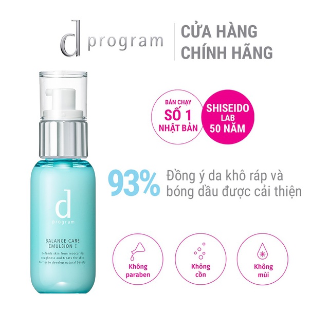 Sữa dưỡng cho da dầu và da hỗn hợp d program 100ml_13840