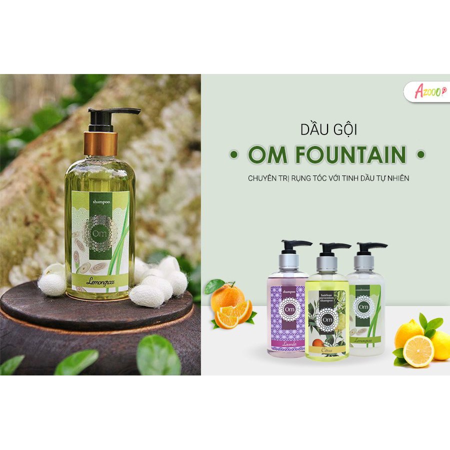 Dầu gội Om Fountain - Chuyên trị rụng tóc với tinh dầu tự nhiên!