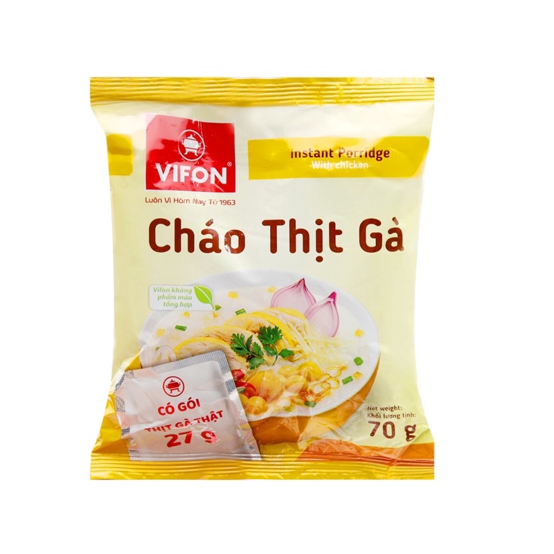 Cháo vifon có gói thịt 70g