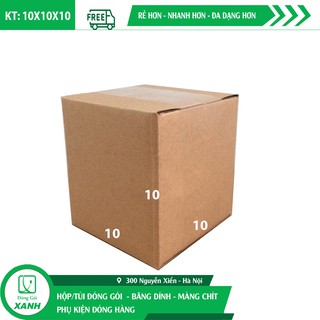 [TIẾT KIỆM] 50 hộp carton 10x10x10 giá xưởng