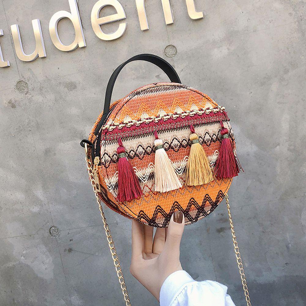 LILYES Túi cói Da PU Thời Trang Hàn Cho Nữ