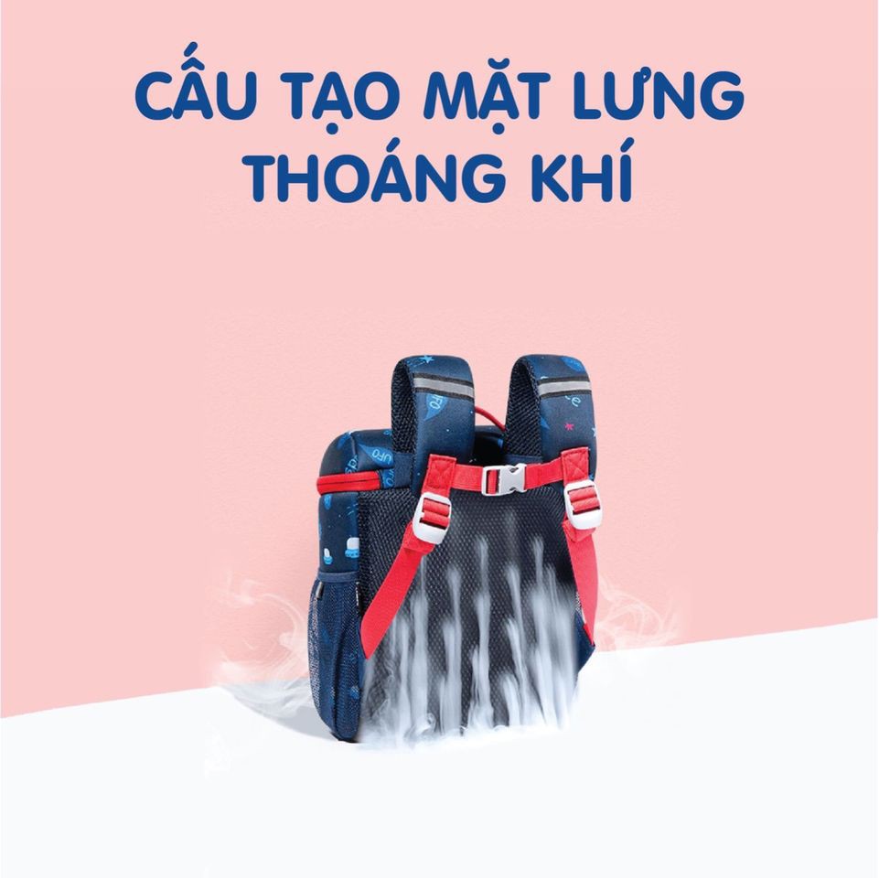 [Haobaby shop] Balo mẫu giáo UEK chống gù lưng cho bé