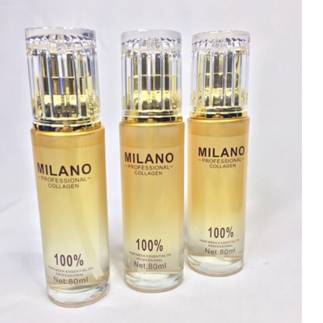 Tinh dầu dưỡng tóc Milano Collagen Hair Meek Essential Oil phục hồi hư tổn tóc 80ml
