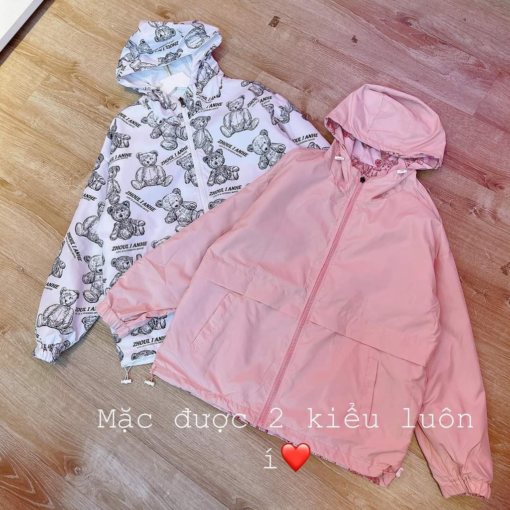 ÁO KHOÁC GIÓ MẶC ĐƯỢC 2 MẶT