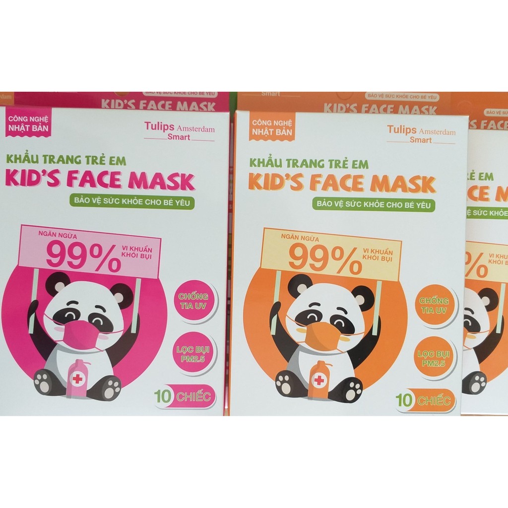 Khẩu Trang Cho Bé Tulip 3D Mask KIDs Hộp 10 Chiếc