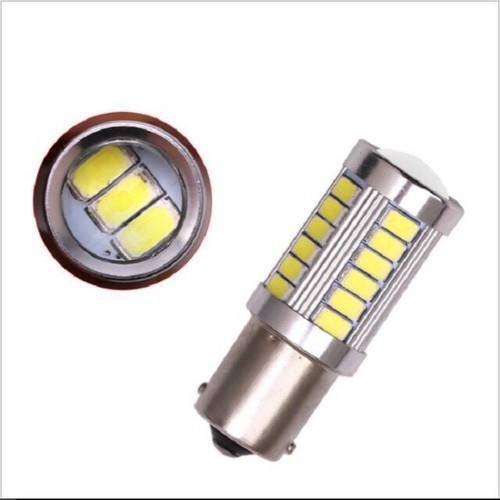 🔥ĐÈN LED HẬU NHÁY 33 TIM LED BI CẦU Ô TÔ XE MÁY💥2 CHÂN DƯƠNG (GIÁ 1 BÓNG)