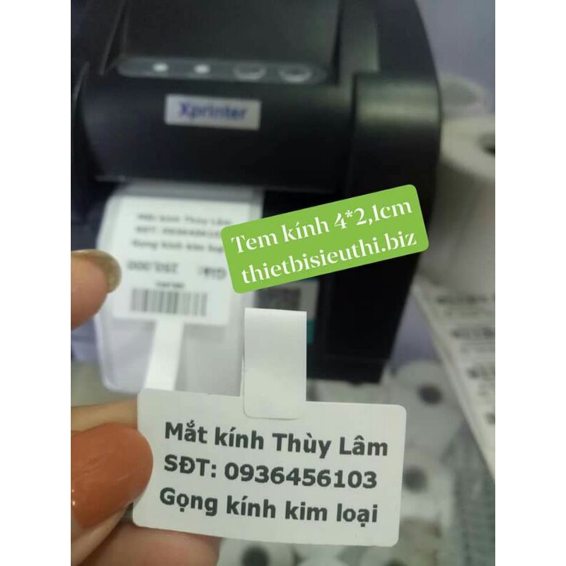 Máy in tem kính mắt (Máy in tem gọng kính mắt) Xprinter XP 350B