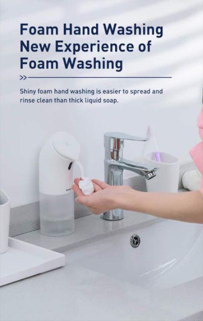 Máy rửa tay xà phòng tự động ko tiếp xúc với cảm biến hồng ngoại