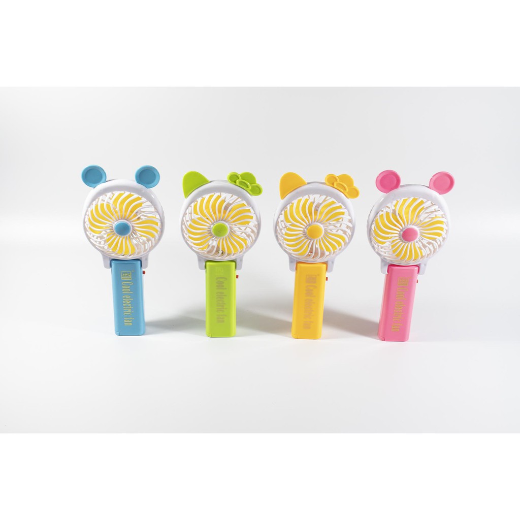 Quạt mini cầm tay sử dụng Pin nhỏ gọn và tiện lợi siêu Cute