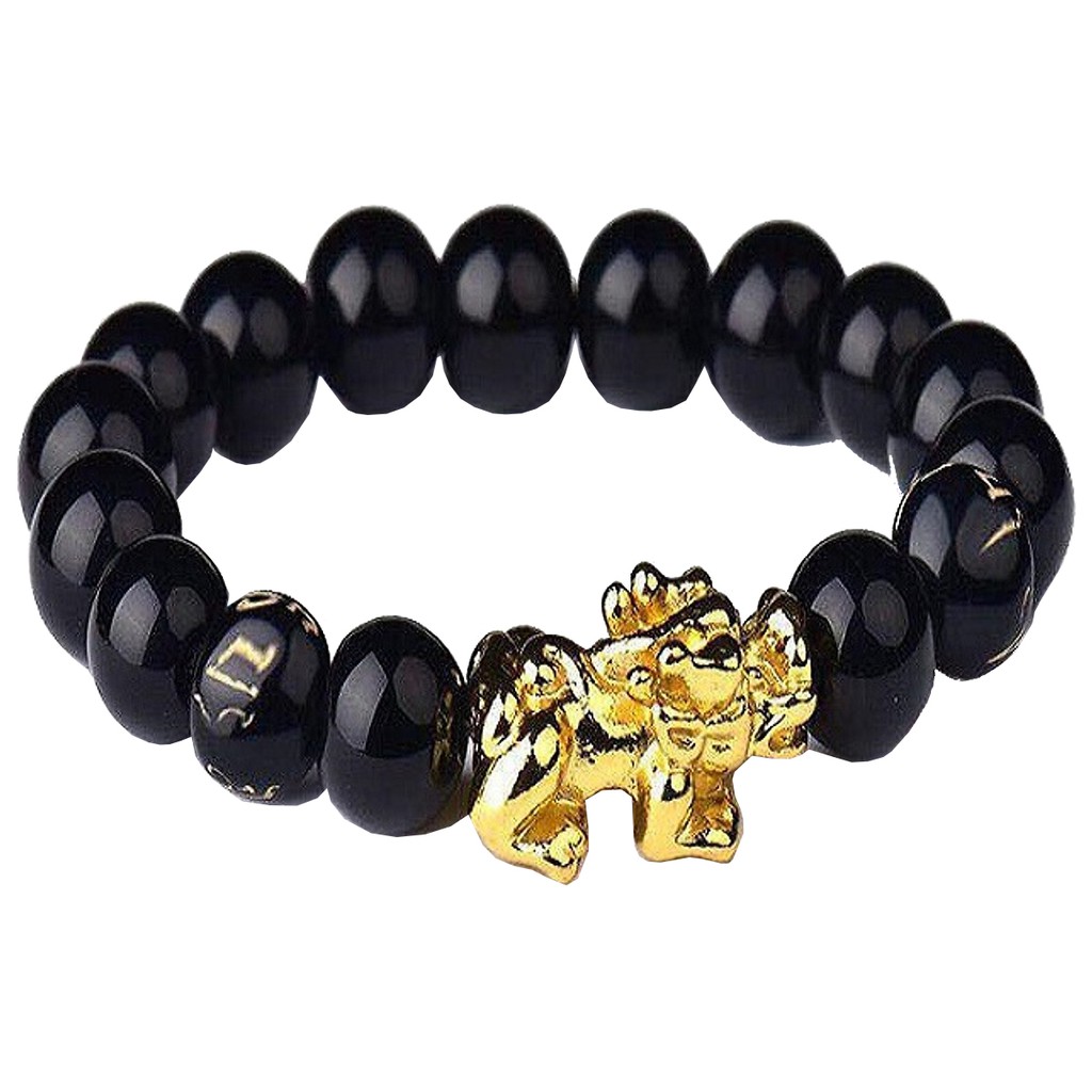 Vòng đeo tay tỳ hưu vàng 130 li - Phong thủy may mắn phát tài