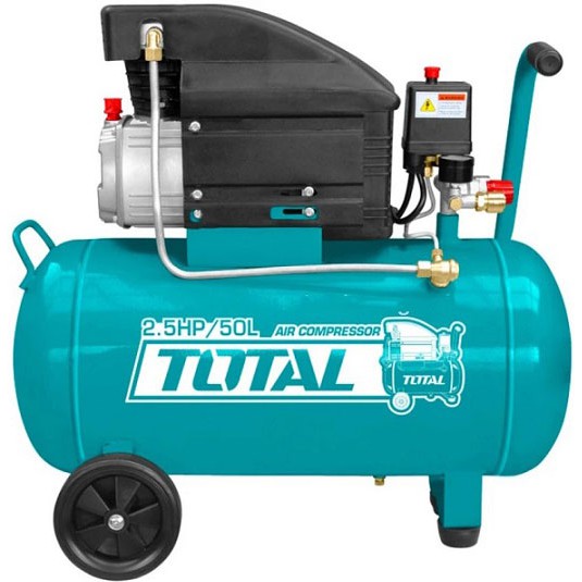 MÁY NÉN KHÍ 50L TOTAL TC125506T  NÉN KHÍ CÓ DẦU TOTAL  MÁY BƠM HƠI