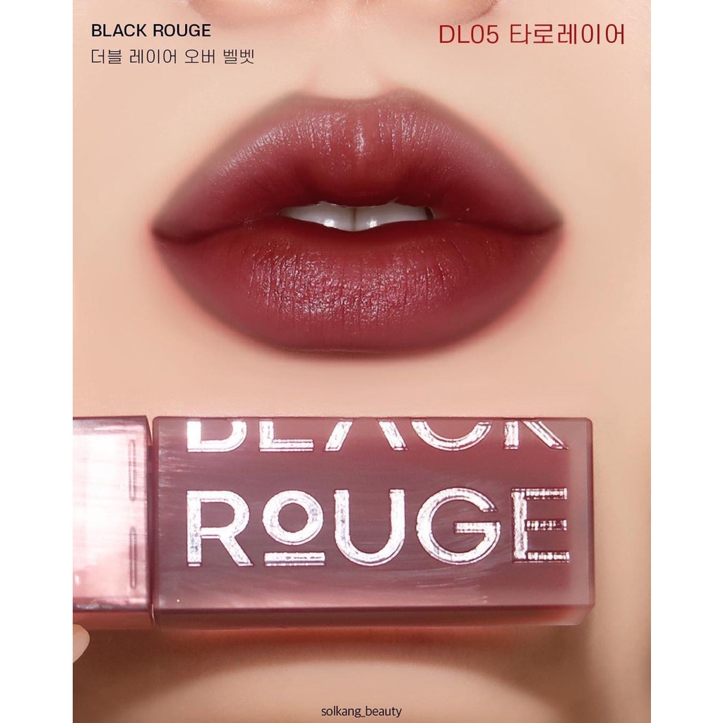 Son Kem Lì Có Dưỡng Black Rouge Double Layer Over Velvet 4.1gr - Hàn Quốc