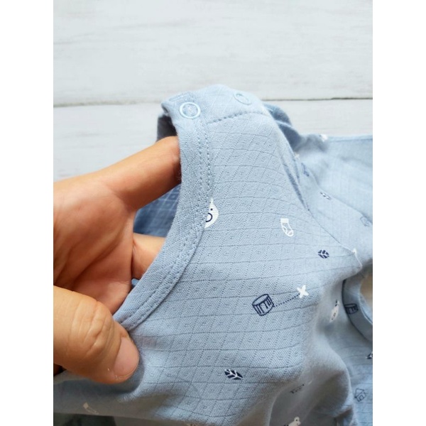 Bộ dài tay cài vai đáp đũng bé trai bé gái Dokma- chất Modal cao cấp siêu mềm mịn