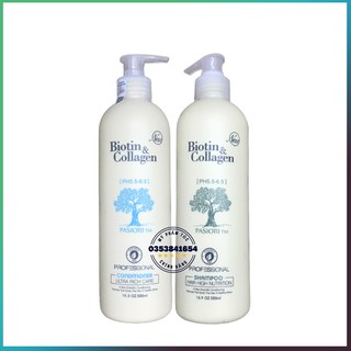 Dầu gội đầu biotin collagen trắng dầu gội  ngăn rụng tóc cho nam nữ dầu cặp 500ml, Mỹ phẩm tóc yến nhi DG01