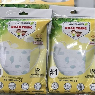 Combo 2 bịch khẩu trang Anyguard cho trẻ em