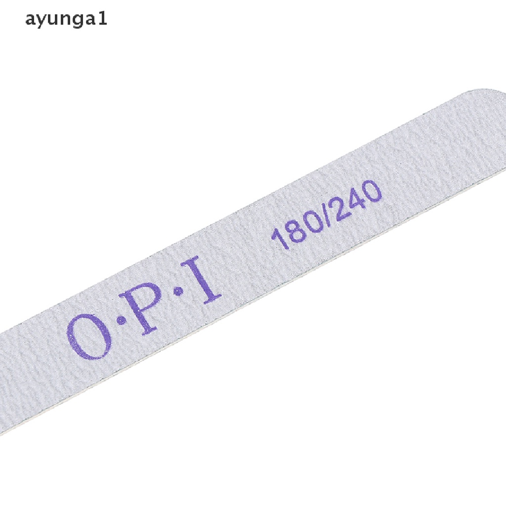 [ayunga1] 10Pcs Wood Nail File Thick Double Side Nail Art Sanding Buffer Files [new]
