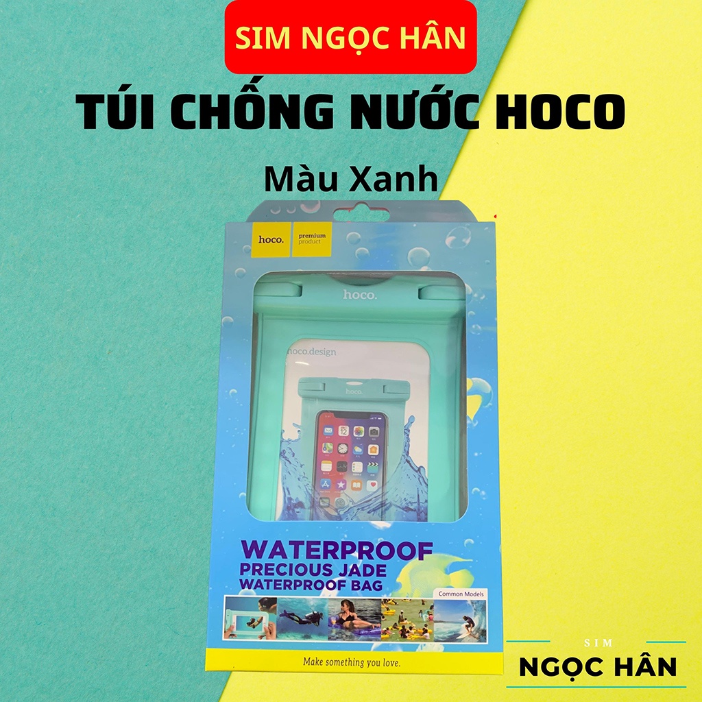 Túi Chống Nước Chính Hãng HOCO - Cảm ứng tốt cho các dòng điện thoại Đi Biển/ Đi Bơi - Hàng Chính Hãng