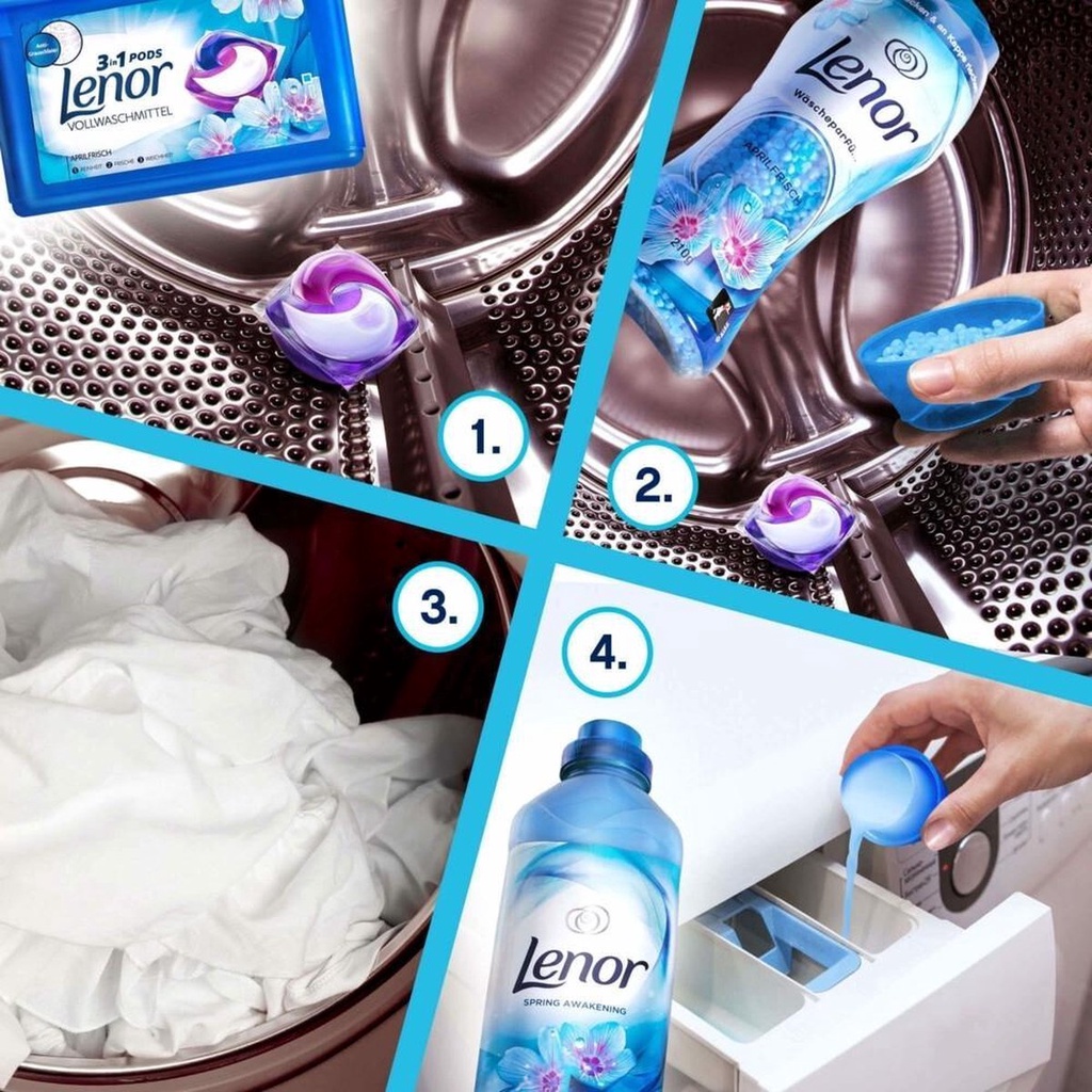 Viên giặt quần áo Lenor lưu giữ mùi hương cực lâu